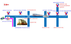Karnmanee Palace Hotel Map